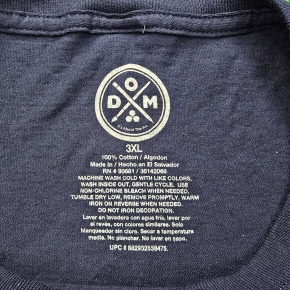 DOM Tshirt Mens 3XL‎ Short Sleeve Blue Bald Eagle Galaxy Space Graphic Casual - Picture 6 of 7